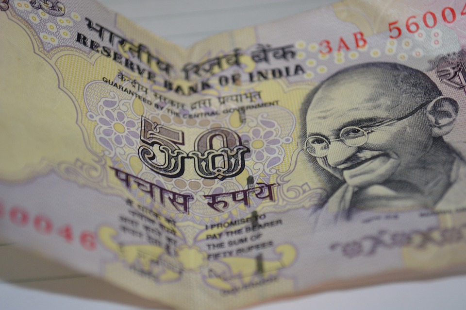 indická bankovka